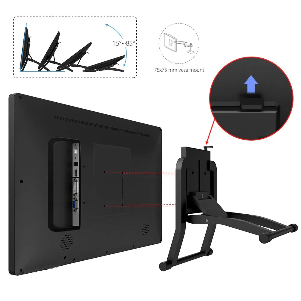 XP-Pen 22E Pro HD ips Цифровой Графический дисплей c экраном для професиональных разрешение 1080 P с разрешением 72% цветов с 16 экспресс-клавиш и регулируемая подставка