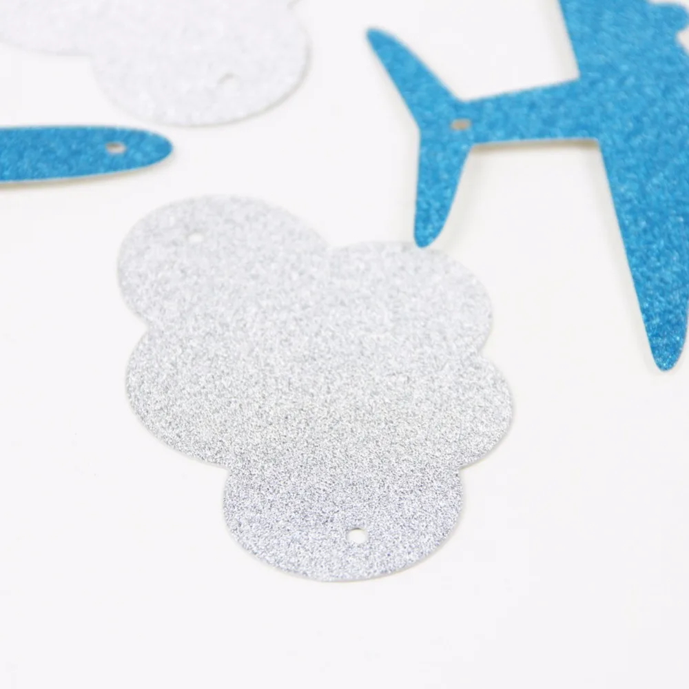 Облака и самолеты баннеры украшения партии синий детские души гирлянды дети