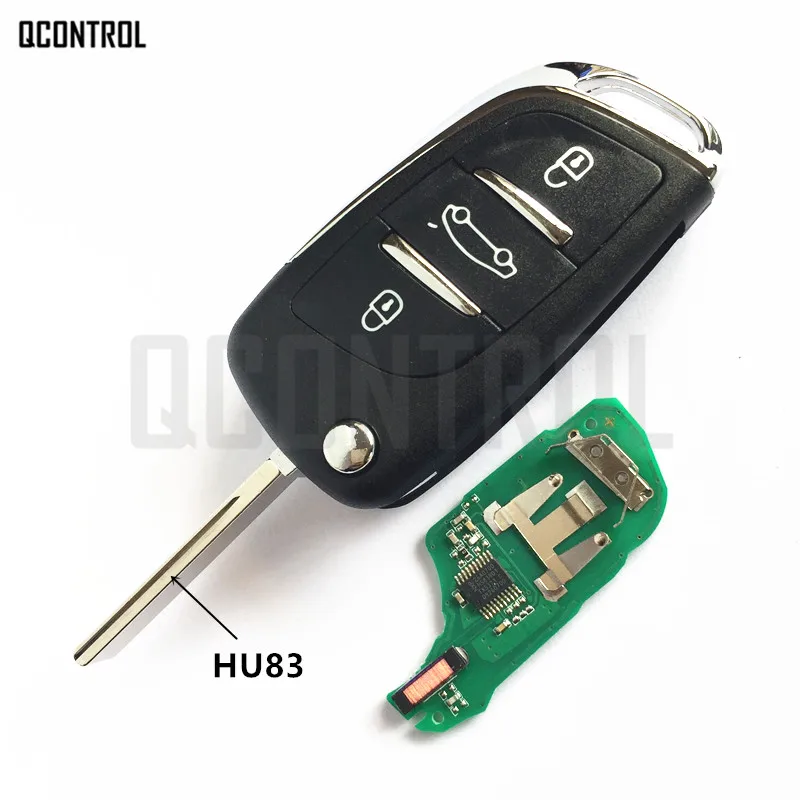 Дистанционный ключ QCONTROL для Citroen C4 C4L C Elysee DS 4 DS4 с чипом ID46 3 кнопки|key for|key for citroenkey