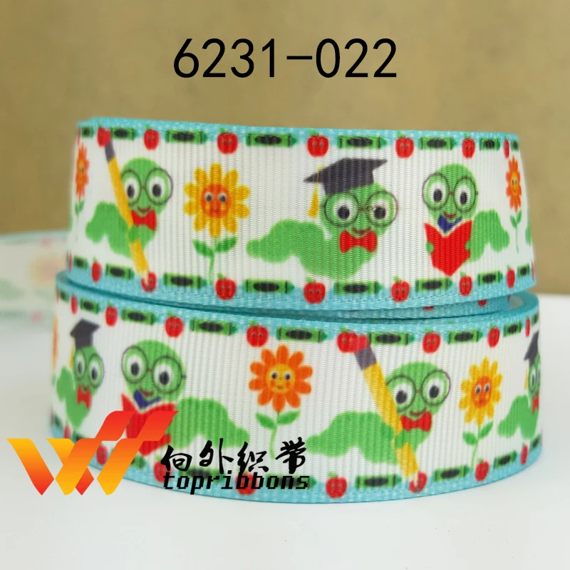Бесплатная доставка 50 ярдов мультфильм печатных grosgrain ленты 1119|printed ribbon|grosgrain