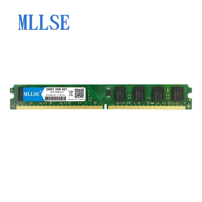 Mllse PC DIMM Ram DDR2 2GB 667mhz 1.5В память для настольных PC2-5300S 240pin без ECC компьютер RAM memoria |