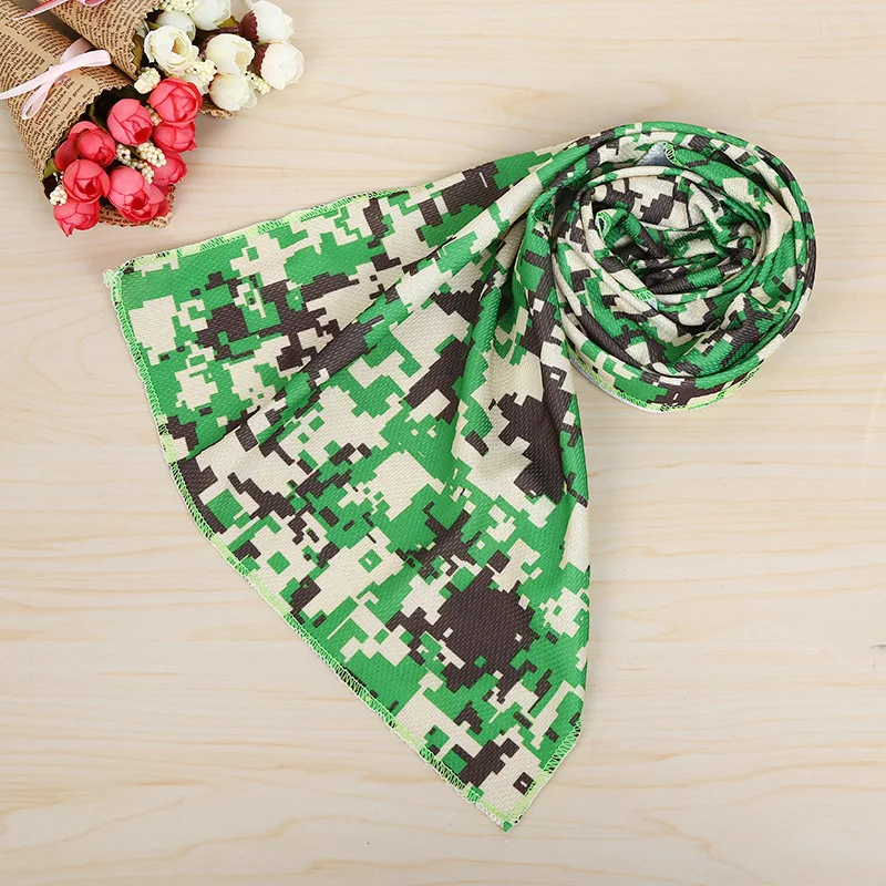 FDBRO спортивное полотенце с камуфляжным принтом быстросохнущее для фитнеса