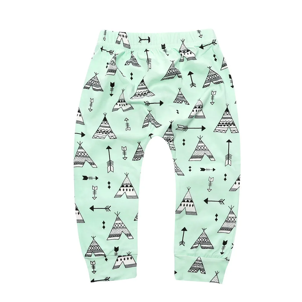 Длинные штаны для маленьких девочек Новая Модная хлопковая одежда с рисунком