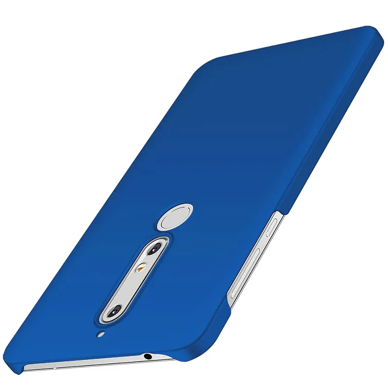 Blue Для Nokia Lumia 6,1 Роскошный Матовый Жесткий пластик чехол для Nokia 4,2 3,2 3,1 5,1 7,1 8 Жесткие защитные чехлы на заднюю панель Тонкий Модный чехол для телефона с изображением чехол s - Цвет: Blue