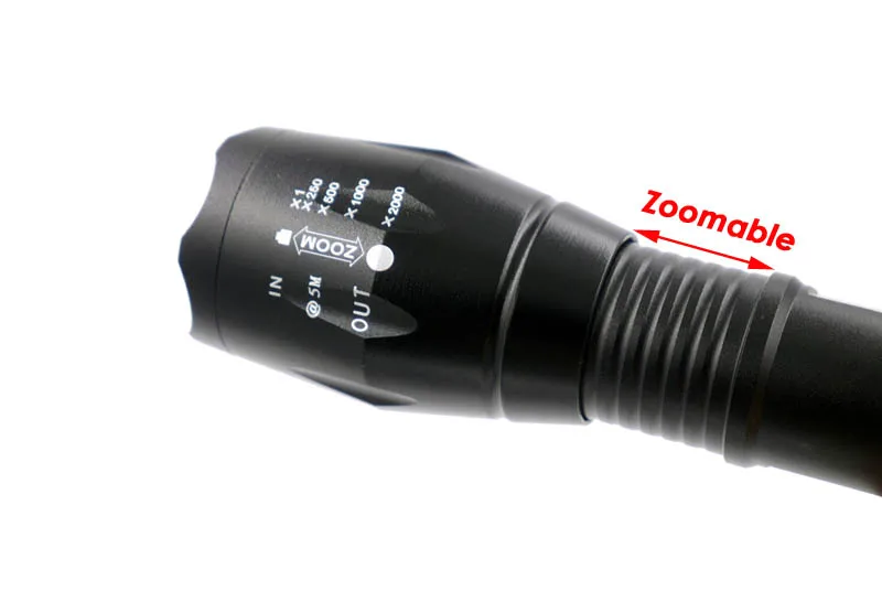 Светодиодный алюминиевый фонарик CREE XP-L V6 масштабируемый охотничий фонарь с 5