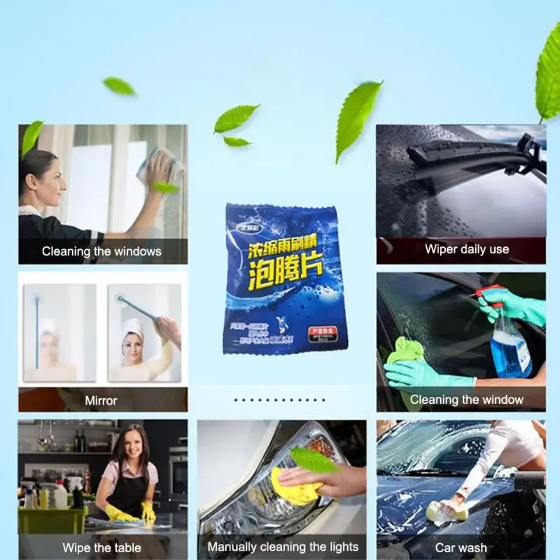 

Car Concentrated Effervescent Tablets High-performance Cleaning Decontaminate Car Windshield Nursing Household Cleaner