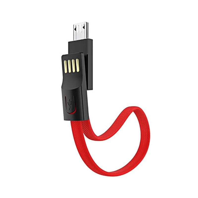 NOHON портативный брелок USB кабель для iPhone Micro type C 8pin зарядный кабель синхронизации данных Быстрая зарядка для Android Xiaomi samsung - Цвет: Red For Micro