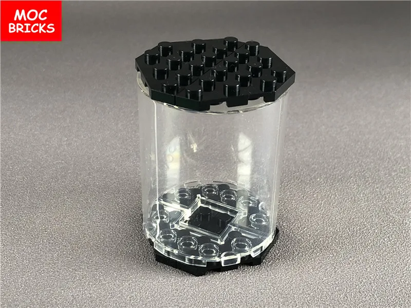 5 компл./лот кубики MOC DIY Красочные прозрачные круглые фигурные витрины Обучающие