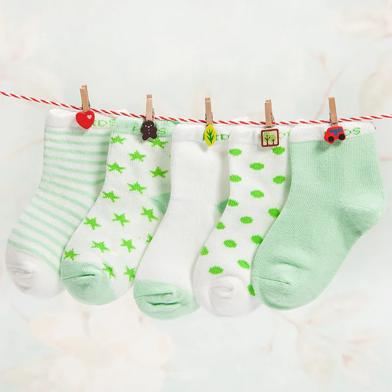 2017 NEW10PIECE=5Pairs Socks Baby New Born Boy Girl Casual Winter Infantil Floor Children JQ-6R8E | Детская одежда и обувь