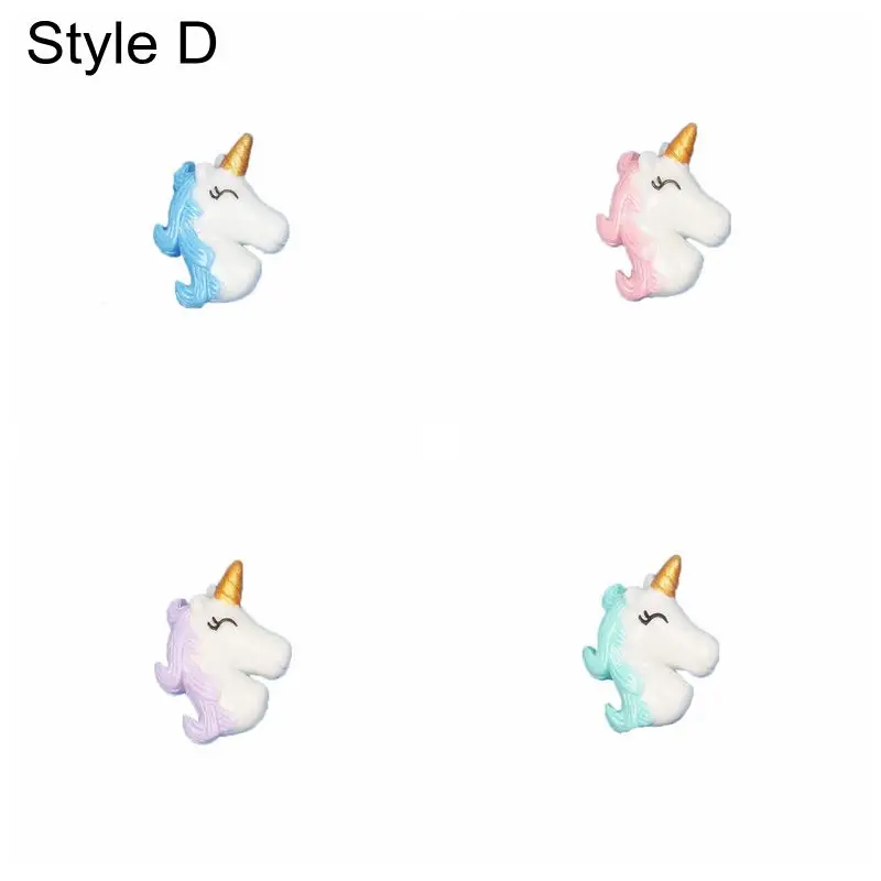 

Nishine 100pcs/lot Carton DIY Accessories Unicorn Flatback Diy Center Crafts Mobile Ornament Unicorn Headband Hair Accessory