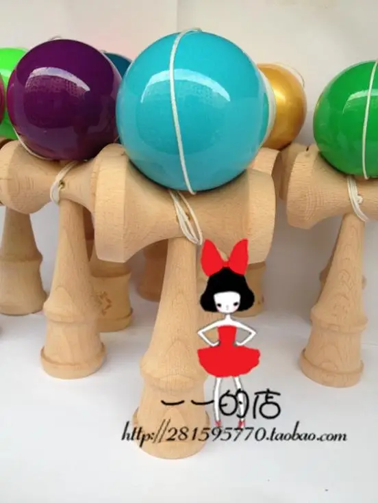 30 шт. размер: 18 5 см веселая японская традиционная игра шар Kendama красочная