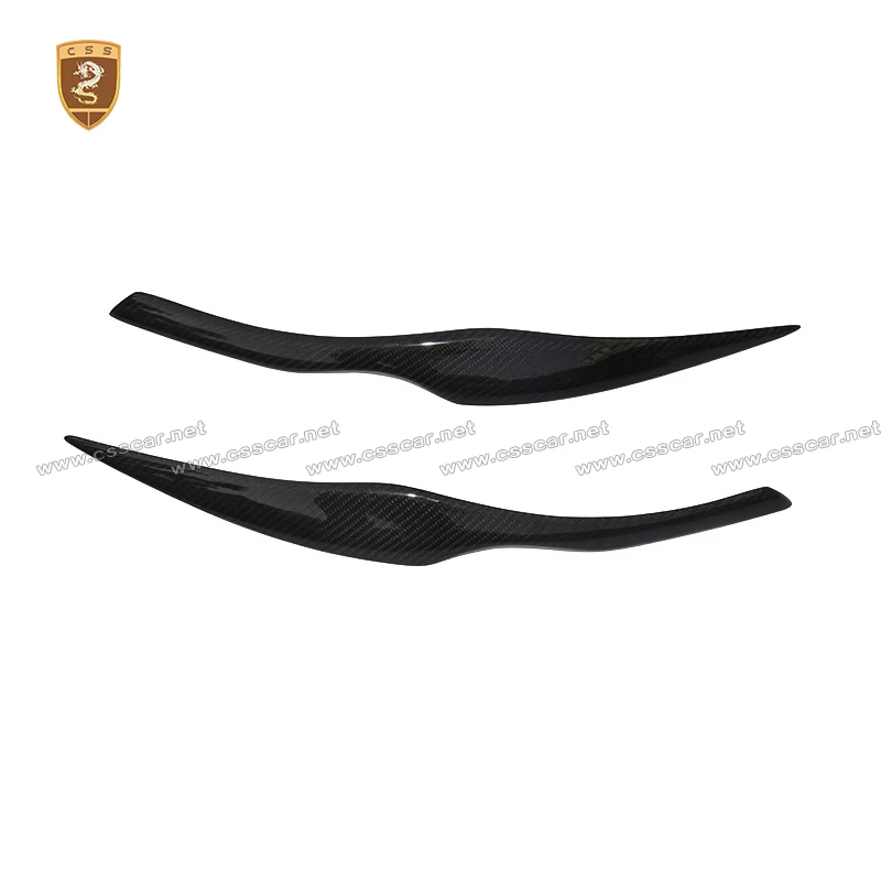 2 шт. для BMW E90 настоящие Углеродные волокна фары Брови Веки 3 серии 4-двери Седан 2005