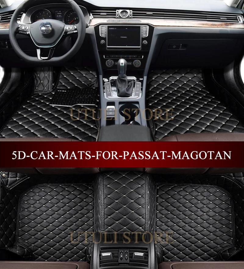 Кожаные автомобильные коврики для Volkswagen Passat Magotan CC B8 B7 B6 B5 подходят любых погодных условий пола|car floor mats|floor