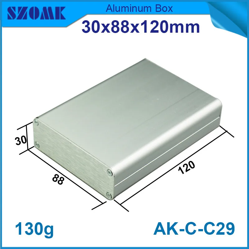 1 шт szomk Матовый алюминиевый корпус для управления электроники pcb borad box 30*88*120 мм|box