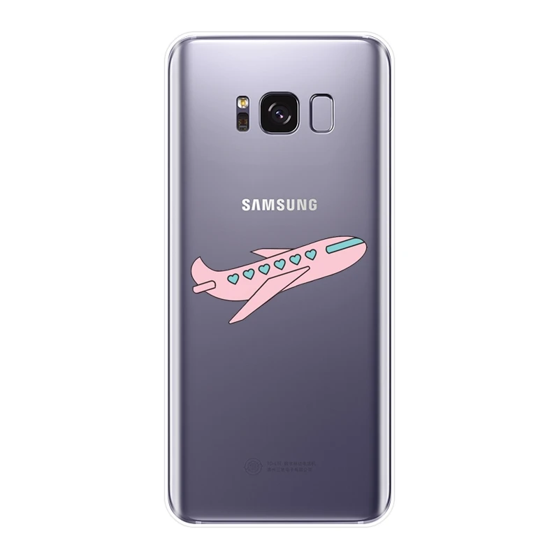 Задняя крышка для Samsung Galaxy S5 S6 S7 Edge S8 S9 Plus силиконовый мягкий чехол телефона с