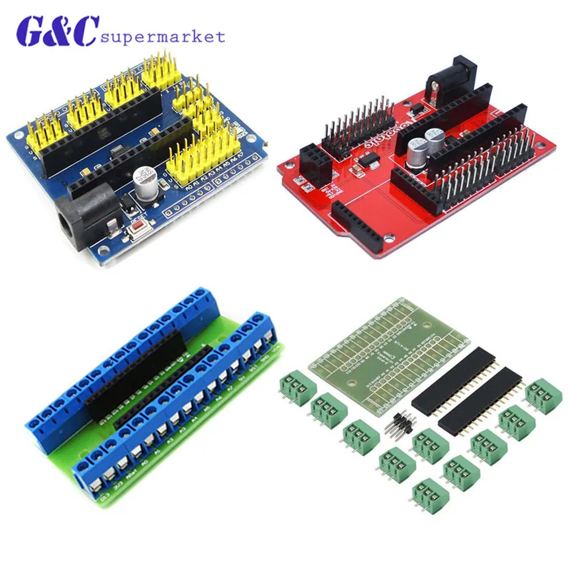 NANO V3.0 контроллер клеммный адаптер плата расширения IO Shield простая Плата для Arduino AVR