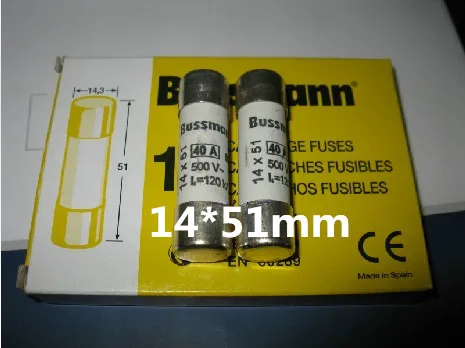 

New import original BUSSMANN fuse 50A gG / gL 14 * 51mm 400V C14G50