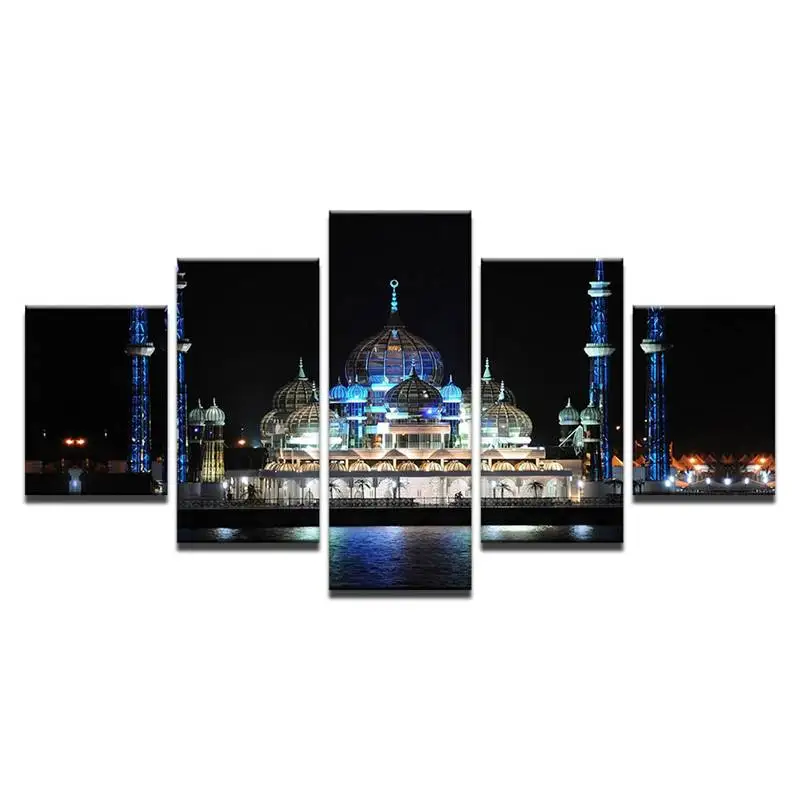 5 групп Исламская рамка настенная живопись здание модный плакат для украшения