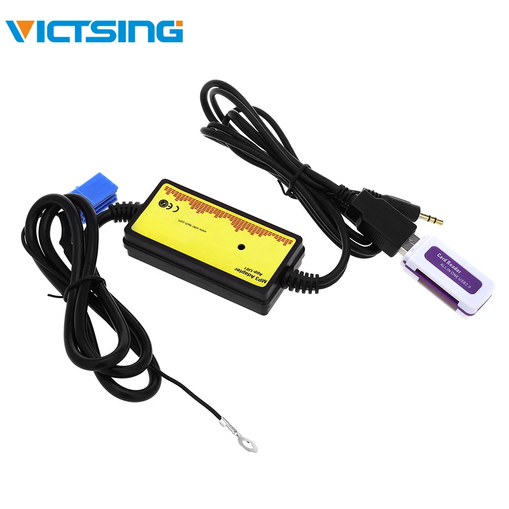 VicTsing автомобильный аудио интерфейс MP3 USB SD адаптер 8 P подключение цифровой CD