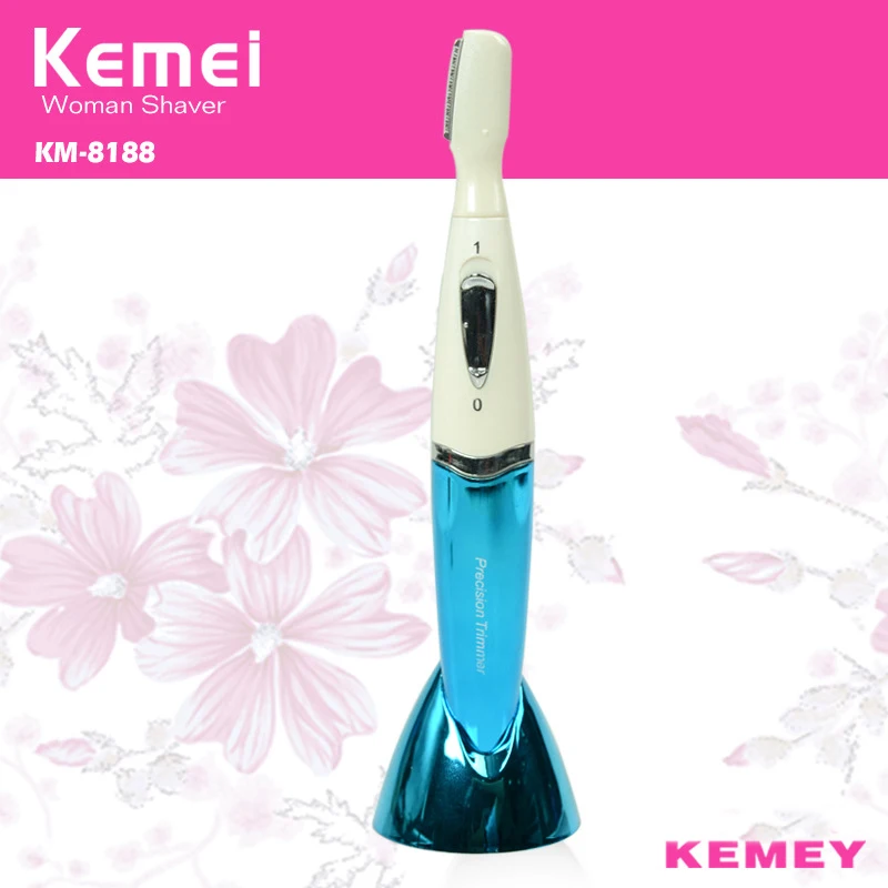 Kemei Титан лезвия Электрический Леди Wet/сухой бритвы Моющийся волос на теле