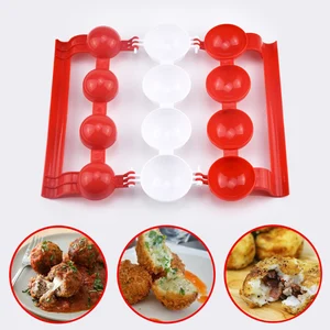 new creative plastic meatballs maker fish balls molds diy stuffed meat ball mold rice balls making cooking tool kitchen gadget free global shipping