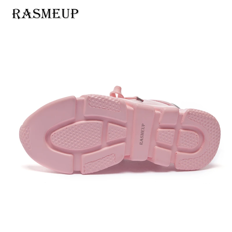 Женские сандалии RASMEUP кожаные на толстой подошве в римском стиле высоком каблуке