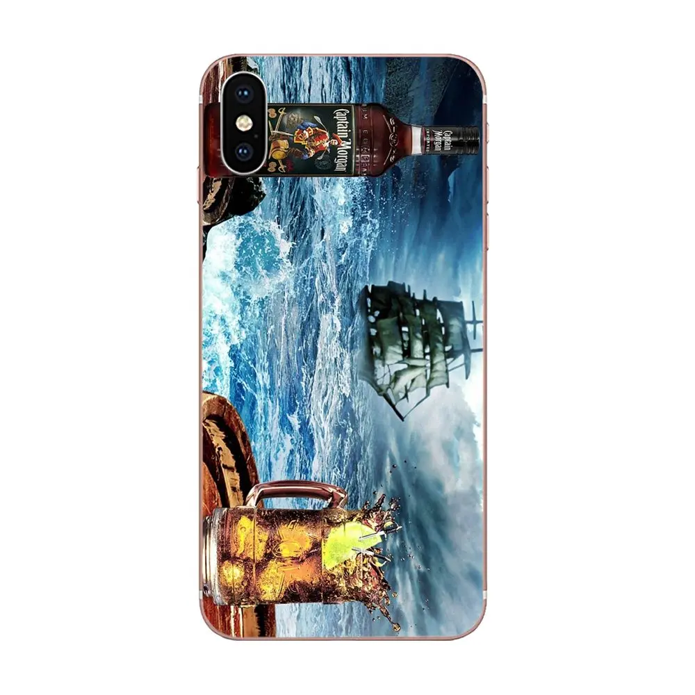 Капитан Морган черный пряный Ром для htc 530 626 628 630 816 820 один A9 M7 M8 M9 M10 E9 U11 Moto G G2 G3 G4 G5 G6