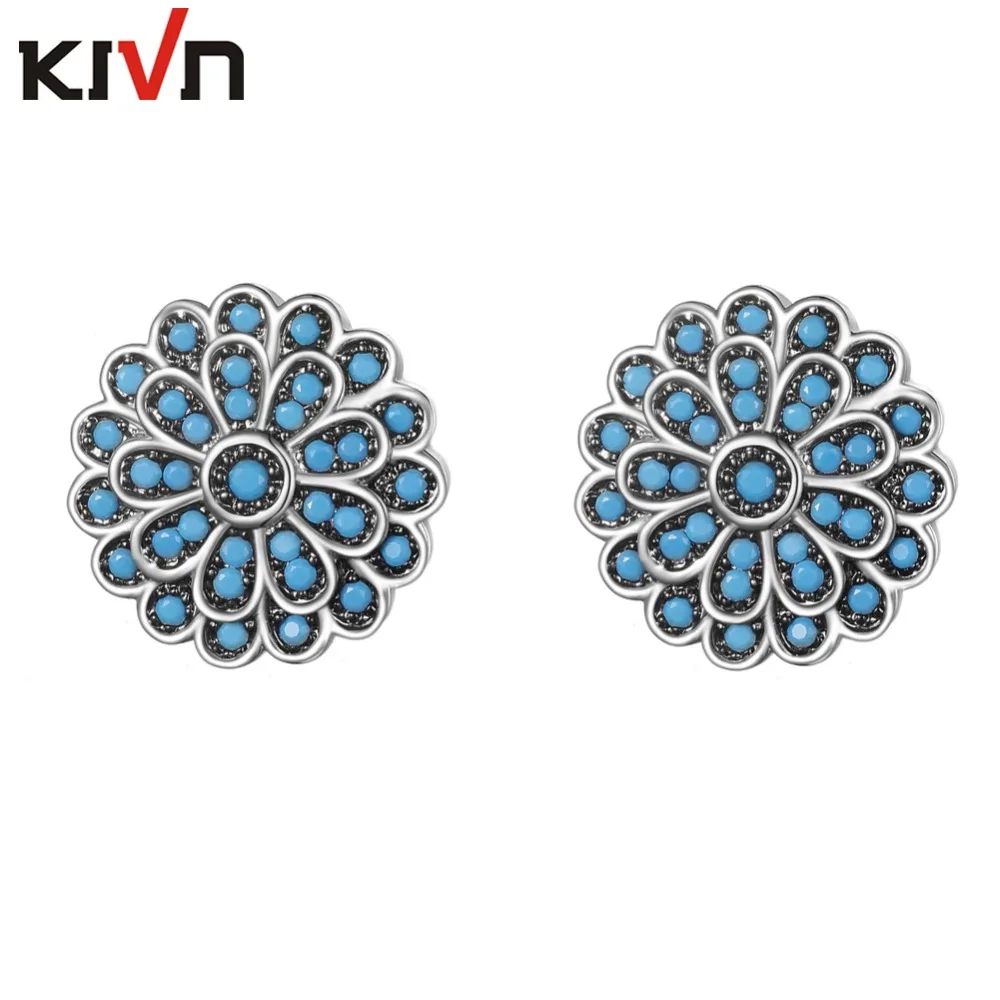 Модные украшения KIVN классические индийские антикварные Винтажные серьги