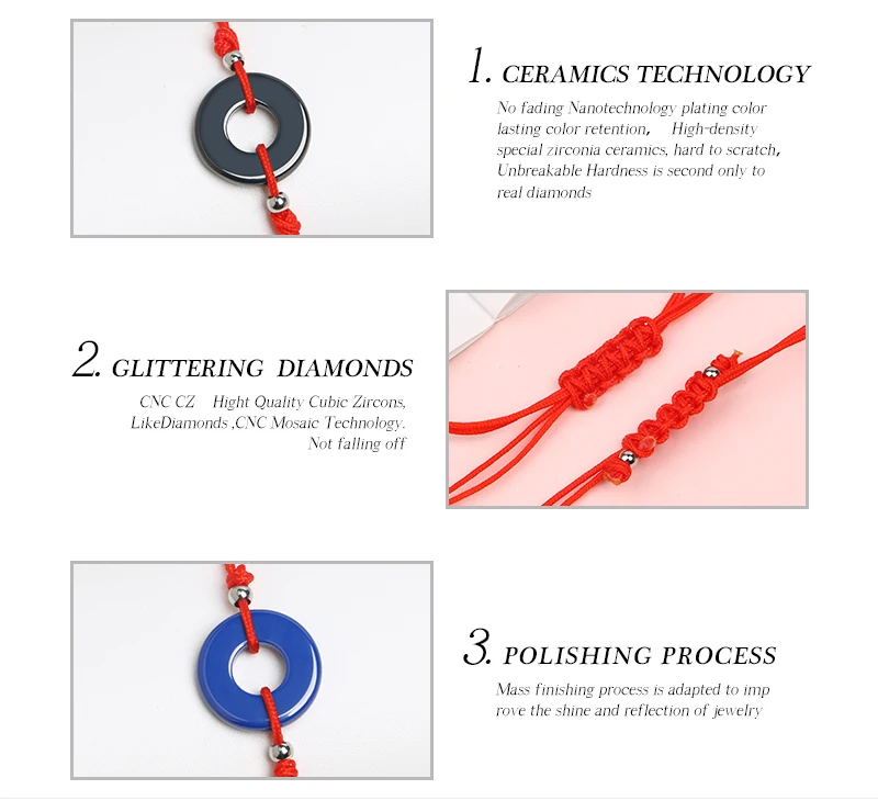 Браслет ручной работы из тибетской керамики, счастливая веревка, браслеты для женщин и мужчин, синие и черные браслеты, подарок на день рождения