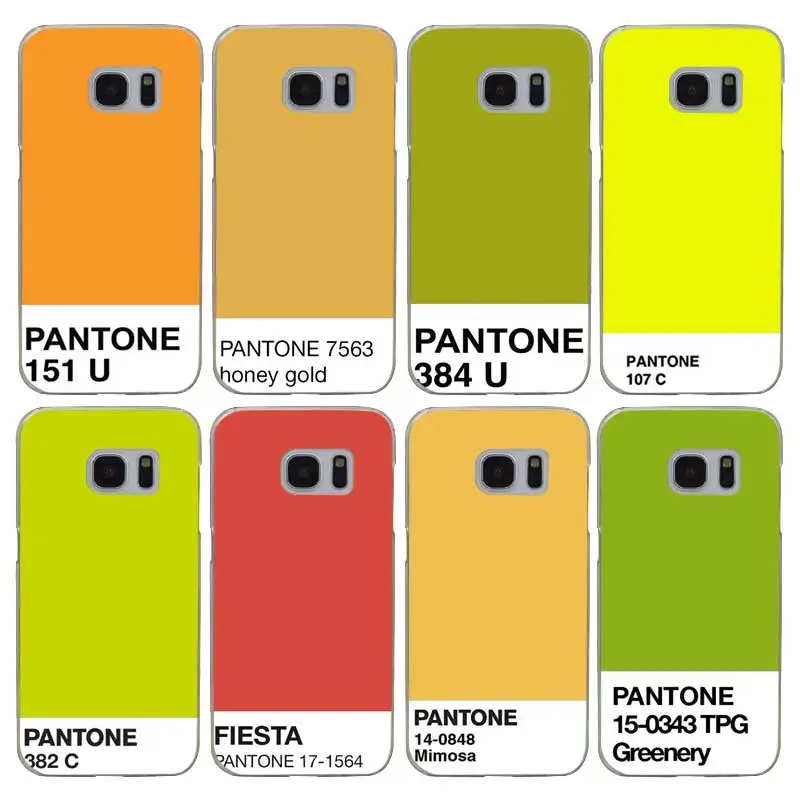 H057 калиенте Pantone Прозрачный жесткий чехол для Samsung Galaxy S Note 3 4 5 6 7 8 9 Edge Plus |