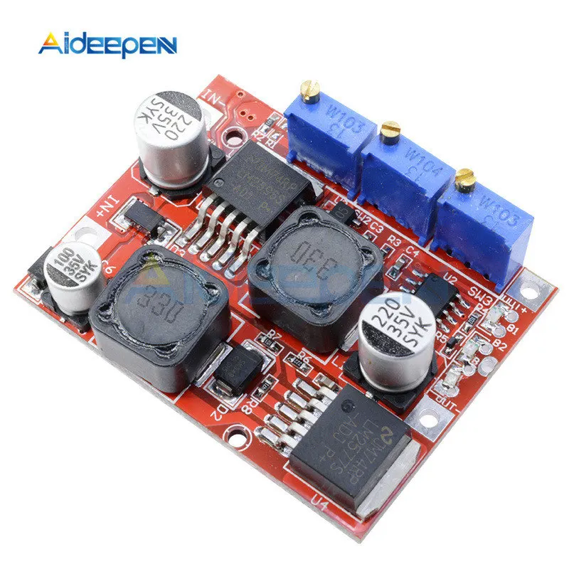 LM6019 LM2596 DC-DC шаг вверх вниз Boost Buck Напряжение Мощность преобразователя постоянного тока автоматический регулируемый постоянный ток доска 1,25 V-26 V 3A