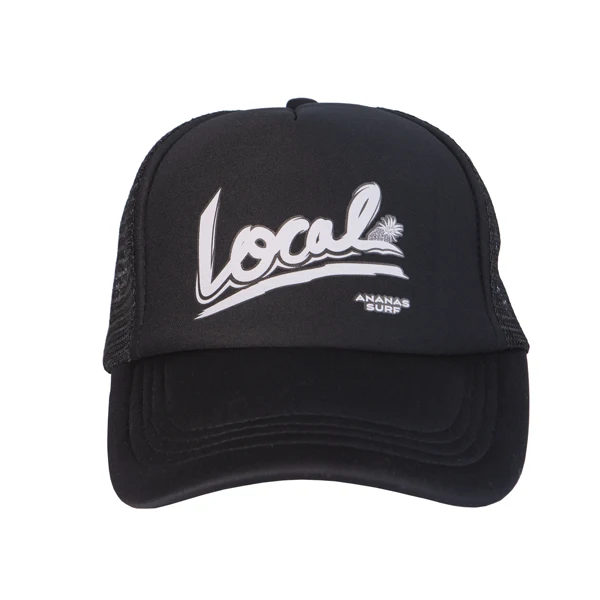 Black Small Logo Ananas, пляжная кепка для серфинга, snapback, с сетчатыми поролоновыми полями, кайт для серфинга, для водных видов спорта, солнцезащитные шляпы для мужчин и женщин, Кепка для водителя грузовика, Кепка для мальчиков и девочек - Цвет: Black Small Logo