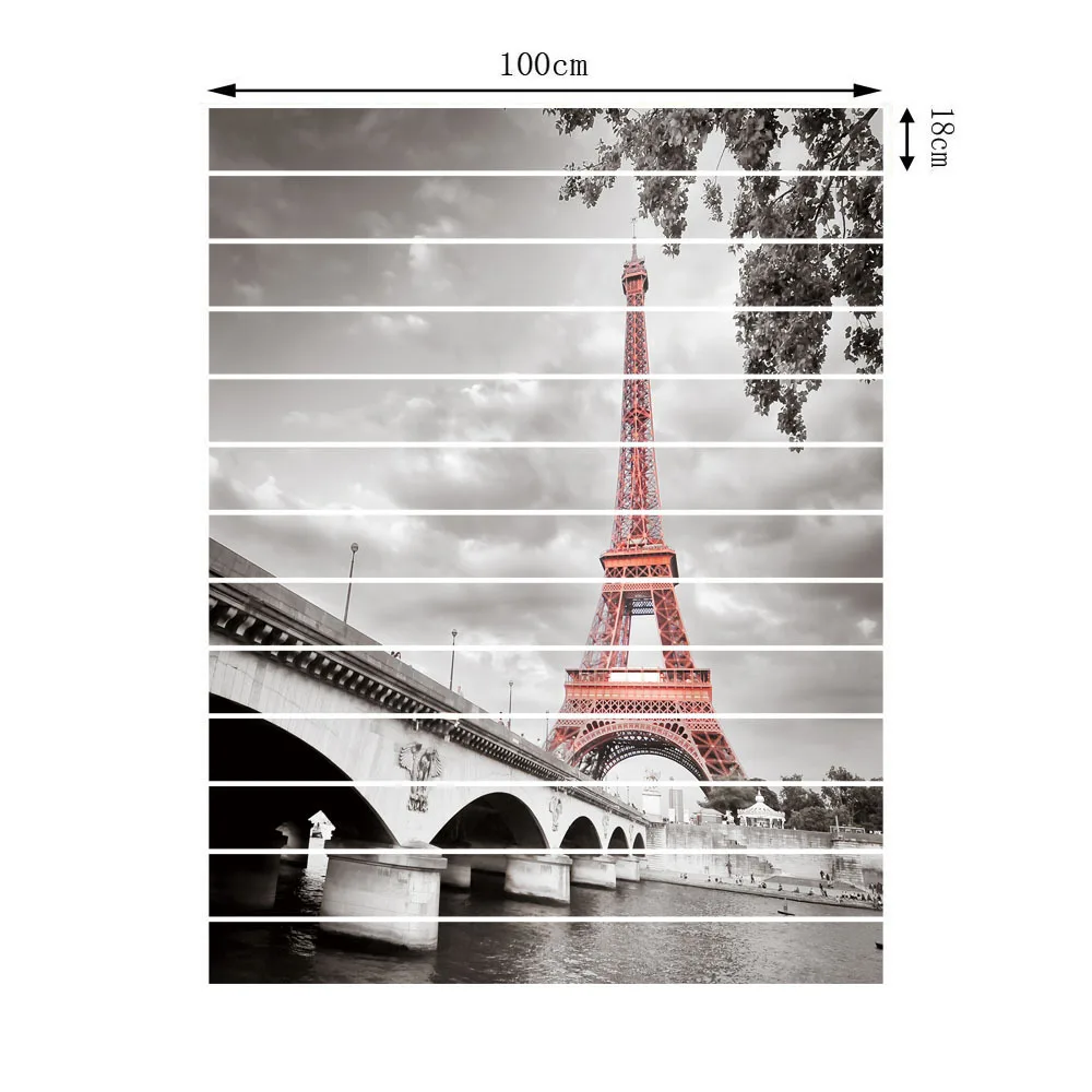 13 Pieces 13 шт./компл. City Tower Stairway стикер s 3D DIY Bridg стикер на стену украшение для лестниц Шаг самоклеющиеся художественные настенные наклейки плакат - Цвет: 13 Pieces