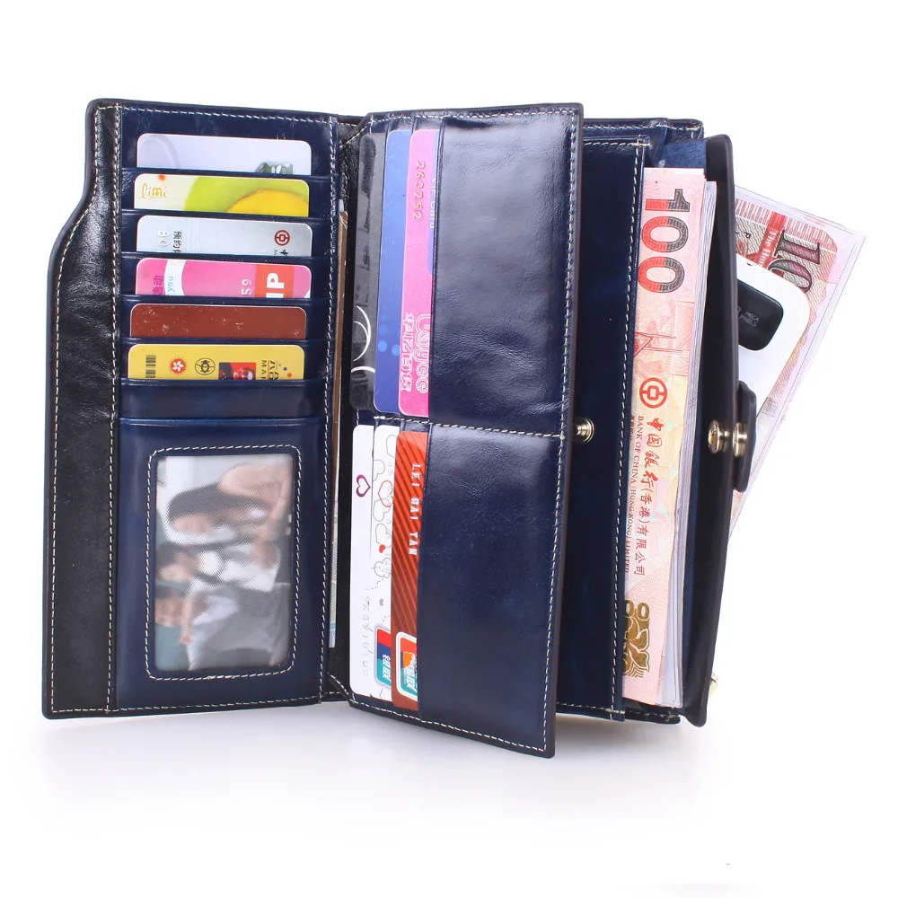 Высококачественный кошелек из воловьей кожи с технологией радиочастотной