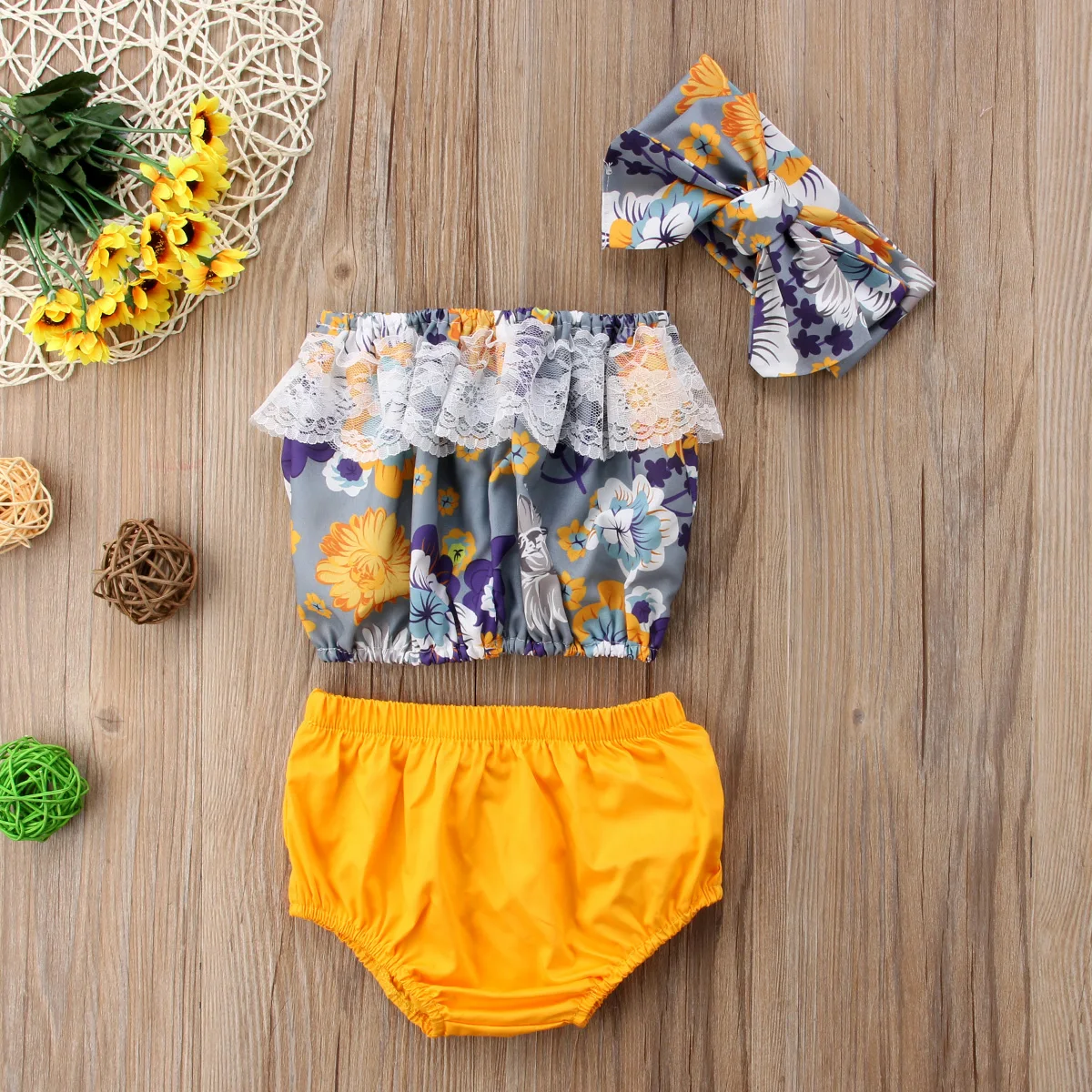 Новинка 2018 года модные трендовые наряды для новорожденных девочек кружевное