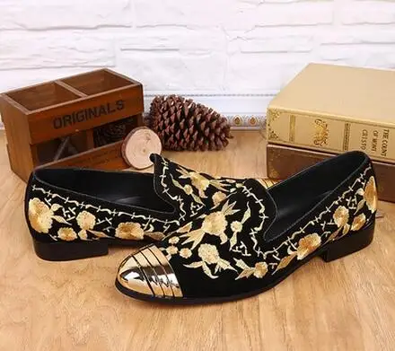 Горячая 2017 Кожа прилив плоские и круглые головы выше в мужской моды вышитые досуг