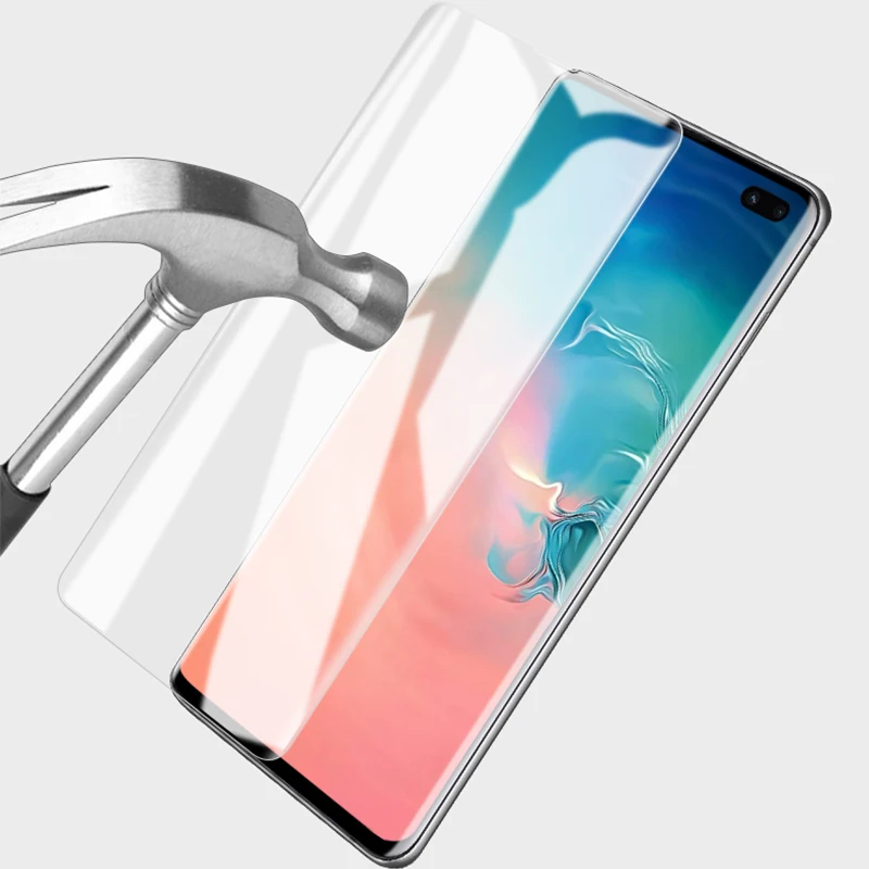 Защитная пленка для Samsung S10 2 шт. задняя + передняя 0 15 мм экрана тонкая полное