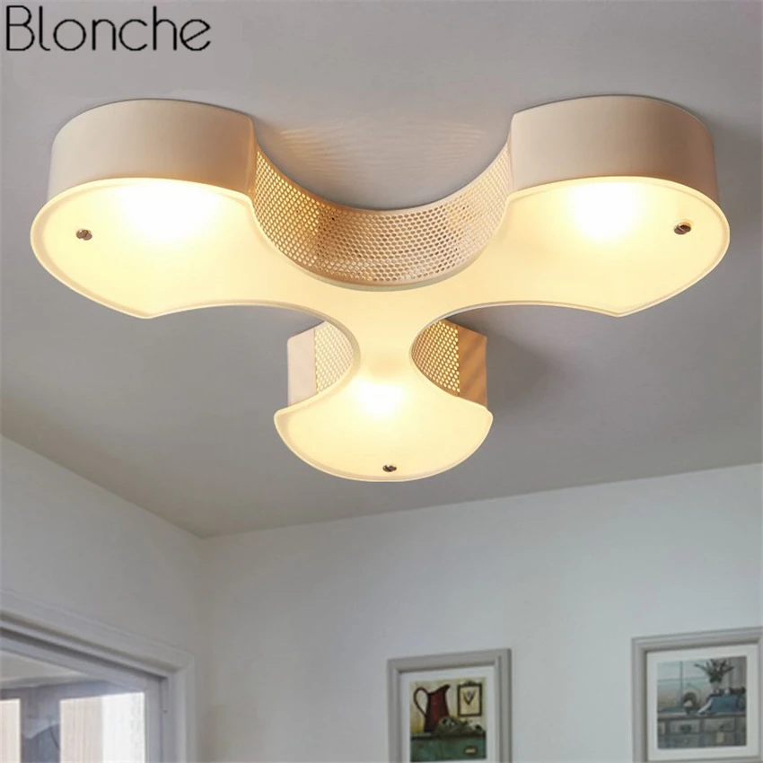 

Modern Creative Tri-Leaves Led Ceiling Lights Luminaire DIY Ceiling Lamps for Living Room Industrial Decor Home Lighting Fixture