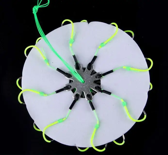 8 Hooks Fluorescence 2 шт./лот, Высокоуглеродистая сталь, острый взрывной крючок, рыболовные снасти, набор крючков для ловли карпа, рыболовные снасти, аксессуары - Color: 8 Hooks Fluorescence