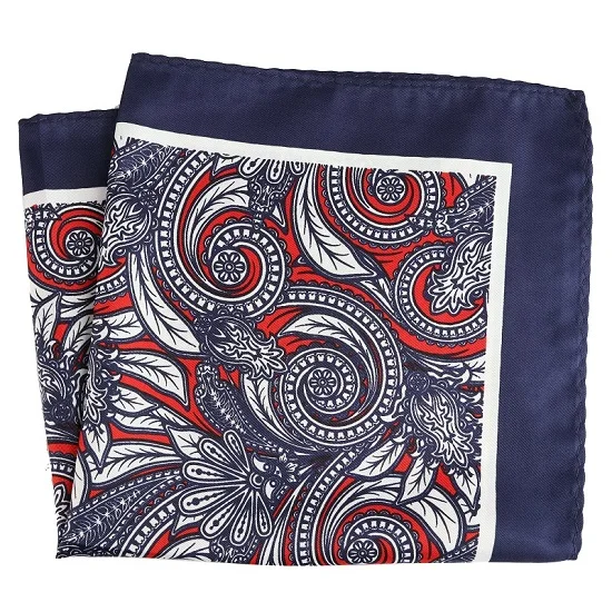 PH102 Pocket Square Портной Смит мужской Карманный квадратный модный роскошный большой размер 33x33 см костюм платок цветочный узор Пейсли Карманный платок - Цвет: PH102 Pocket Square