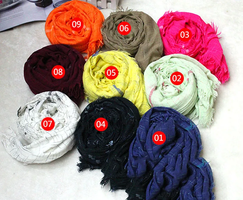 Scarfblog 2017 бренд Для женщин шарф осень-зима одноцветное Цвет плед шаль высокого