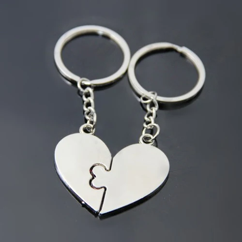 Горячие Моды 1 Пара Я Тебя люблю Поцелуй Брелок Сердце Lover Подарков 7FF3 BEGY|keychain