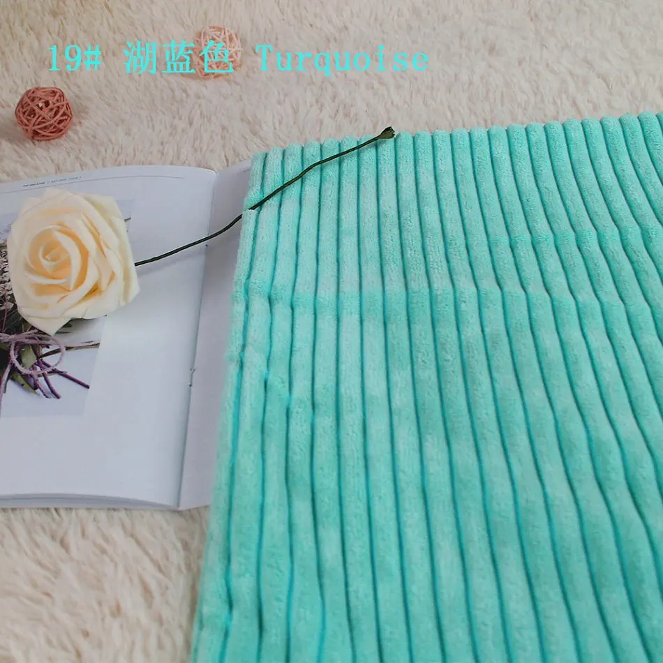 turquoise 150x100 см полоса Добби Вельветовая ткань сплошной цвет для изготовления наволочки для дивана покрытие скатерти diy игрушки шторы мешок материал - Цвет: turquoise