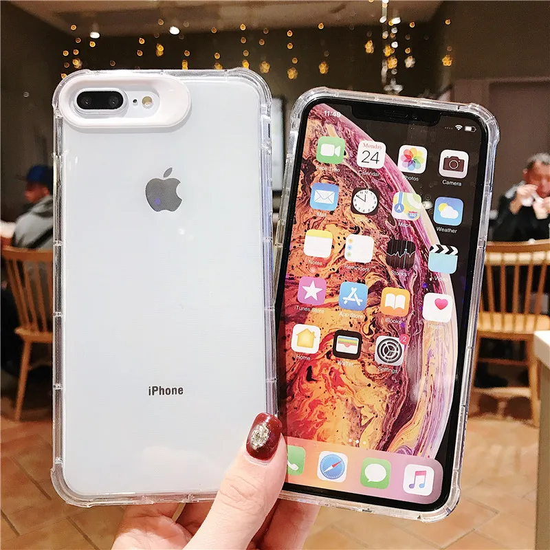 Роскошный противоударный защитный чехол для телефона iPhone 6 6S 7 8 plus X XR XS MAX