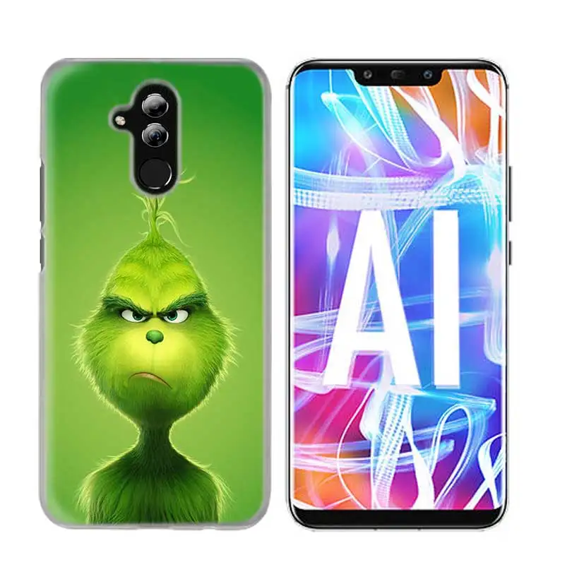02 Чехол-накладка для huawei Honor P20 mate 20 10 P10 P9 P8 8X9 Lite P Smart+ Plus Nova 3i прозрачный зеленый Рождественский - Цвет: 02