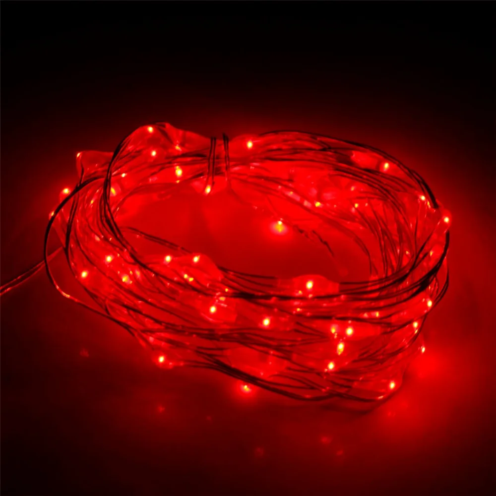 3M 10FT 60leds String водонепроницаемый 3AA на батарейках 8 функций светодиодная гирлянда