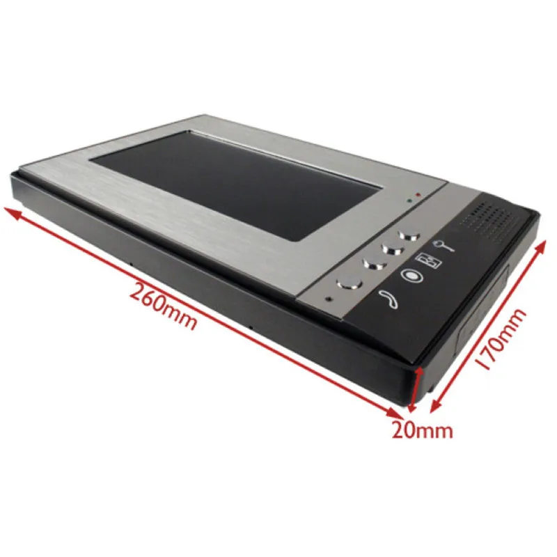 FREE SHIPPING 7 Inch Night Vision Digital Color Video Door Phone Intercom Doorbell Doorphone System Touch Pad Monitor &amp Camera |