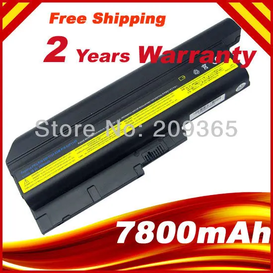 Новый аккумулятор для ноутбука Lenovo IBM Thinkpad T60 T61 R60 40Y6797 40Y6799 9 ячеек 7800 мАч|laptop battery for