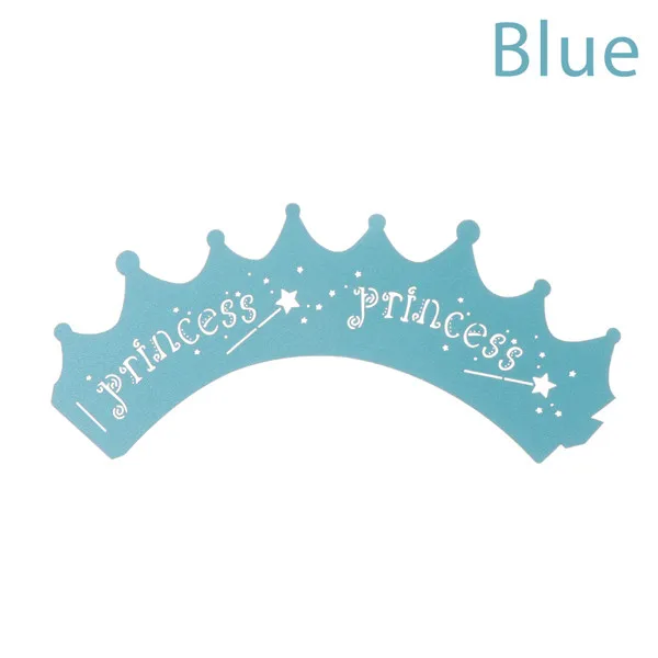 blue 10 шт кружева цветок обертки для кексов лайнер DIY Украшение из мастики для торта чашки для именинного пирога для украшения детского душа вечерние принадлежности - Цвет: blue