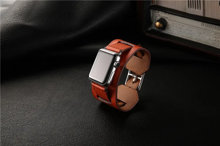 Ремешок для часов из натуральной кожи для Apple Watch серии 1 2 3 iwatch 38 42 мм Ремешки для наручных часов для Apple Smart Watch браслет на запястье Starp